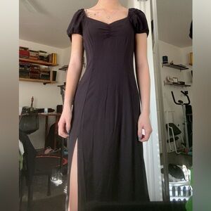 Midi length peasant dress